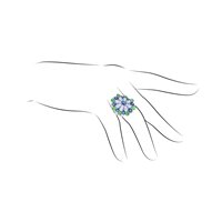 Anello Piero Milano Donna in Oro bianco Zaffiro blu 5.53 Ct C5RG15786-18KW - C5RG15786-18KW